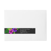 Adres Floral Print Adreslabel Wikkel (Voorkant)