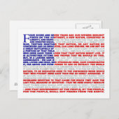 Adres Gettysburg Briefkaart (Voorkant / Achterkant)