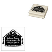 Adres Gingerbrood Rubberstempel (Gestempeld)