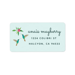 Adres Hummingbird Label