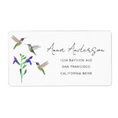 Adres Hummingbird Label (Voorkant)
