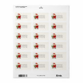  adres kerstgroet etiket (Full Sheet)