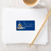 Adres kersthuis etiket (Insitu)