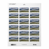 Adres label bergen en bomen (Full Sheet)