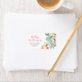 Adres Label Dinosaur Tea Party Raad Baby shower (Insitu)