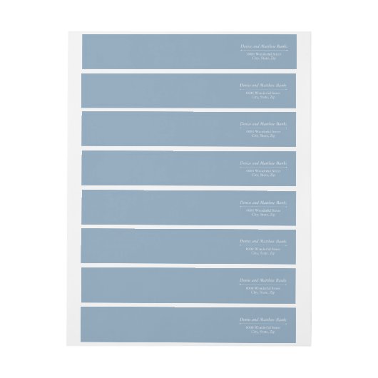 Adres Label in Glacier Lake Blue (Vel)