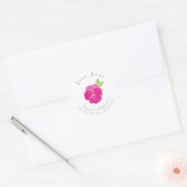 Adres label "Magenta roze Waterverf Pansy" (Envelop)