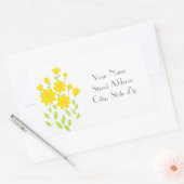 Adres label "Sunny Yellow Floral Bouquet" (Envelop)