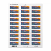Adres label Sunset Beach String Lights (Full Sheet)