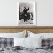 Adres Lincoln te Gettysburg, 1895 Canvas Afdruk (Insitu (Slaapkamer))