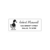 Adres Mallard Duck Zelfinktende Stempel (Design)