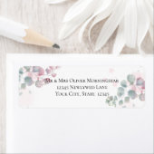 ADRES | Moderne Waterverf Eucalyptus Foliage Etiket (Insitu)