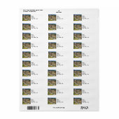 Adres nationaal park Yellowstone Etiket (Full Sheet)