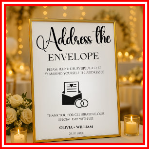 Adres op een Envelop Schrijf Je Eigen Adres Poster