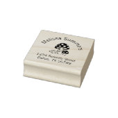 Adres paddestoelen en lederwaren 	rubberstempel (Stempel)