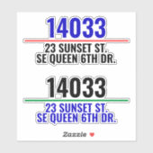 Adres Postbusnummers Sticker (Vel)