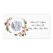 Adres Retourlabels Angel Floral Etiket (Voorkant)