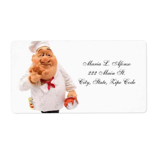 Adres Retourlabels Bakery Ice Cream Chef Etiket (Voorkant)