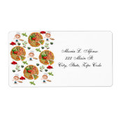 Adres Return Labels Pizza Pie Oliving (Voorkant)