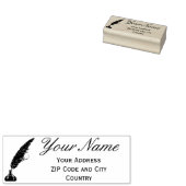 Adres Rubber Stamp -  Quill Rubberstempel (Gestempeld)