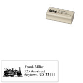 Adres  treinmotor 	rubberstempel (Gestempeld)