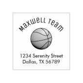 Adres van de Basketball Ball Arch Rubberstempel (Afrduk)