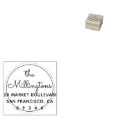 Adres van de Ronde van Chic Rubberstempel (Gestempeld)