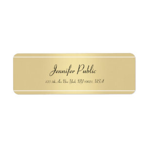 Adres van de Terugkeer van de Sjabloon van het Etiket