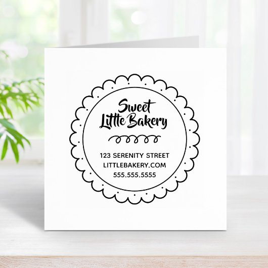 Adres van Sweet Cookie Bakery Business Rubberstempel
