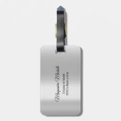 Adres van wereldkaart: avontuur co laten bagagelabel (Achterkant verticaal)