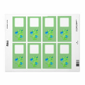Adres verzendlabels bloemstijl ontwerp etiket (Full Sheet)