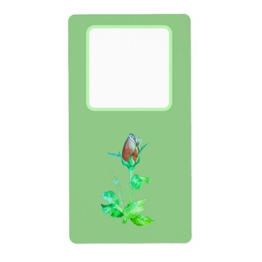 Adres verzendlabels bloemstijl ontwerp etiket (Voorkant)