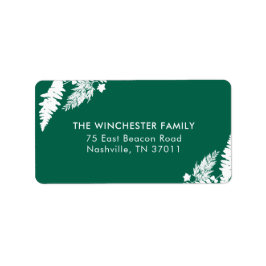 Adres voor botanische impressies etiket