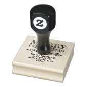 Adres voor retourzending met kerst 	rubberstempel (Stempel)