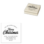 Adres voor retourzending met kerst 	rubberstempel (Gestempeld)