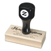 Adres voor retourzending met kerst rubberstempel (Stempel)