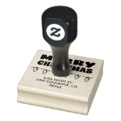 Adres voor retourzending met kerst 	rubberstempel (Stempel)