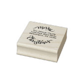 Adres voor retourzending met kerst 	rubberstempel (Stempel)