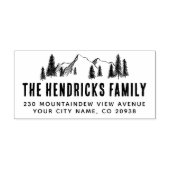 Adres voor teruggave van de naam van de kettingfam 	rubberstempel (Afrduk)