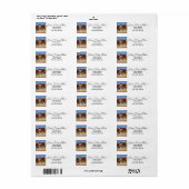 Adres voor terugkeer van wilde paarden etiket (Full Sheet)
