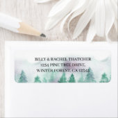 Adres waterverf bos etiket (Insitu)