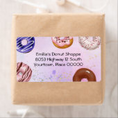 Adres Waterverf donut Etiket (Insitu)