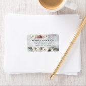 Adres waterverf Flowers Etiket (Insitu)