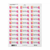 Adres waterverf Label (Full Sheet)