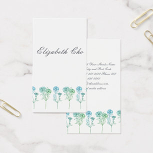 Adres wijzigen - anjers visitekaartje