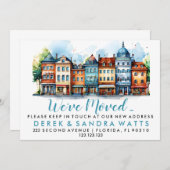 Adres wijzigen dat we zijn verhuisd kaart (Voorkant / Achterkant)