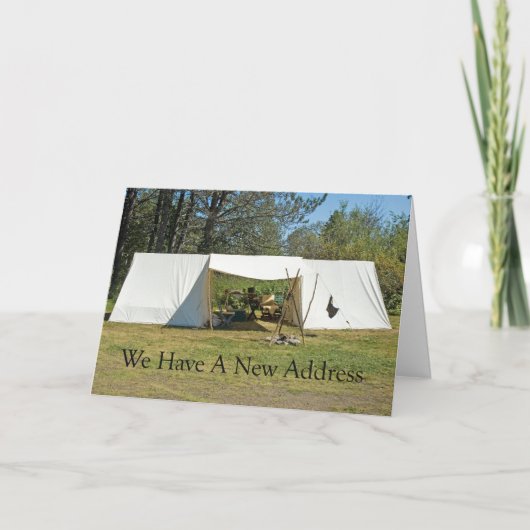 Adres wijzigen: grote tenten aankondiging (Voorkant)