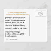 Adres wijzigen Leopard Print Aankondigingskaart (Achterkant)