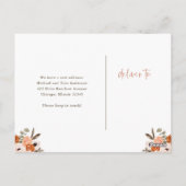 Adres wijzigen | Terracotta Boho Rainbow Floral Briefkaart (Achterkant)