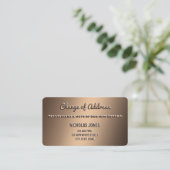 Adres wijzigen visitekaartje (Staand voorkant)